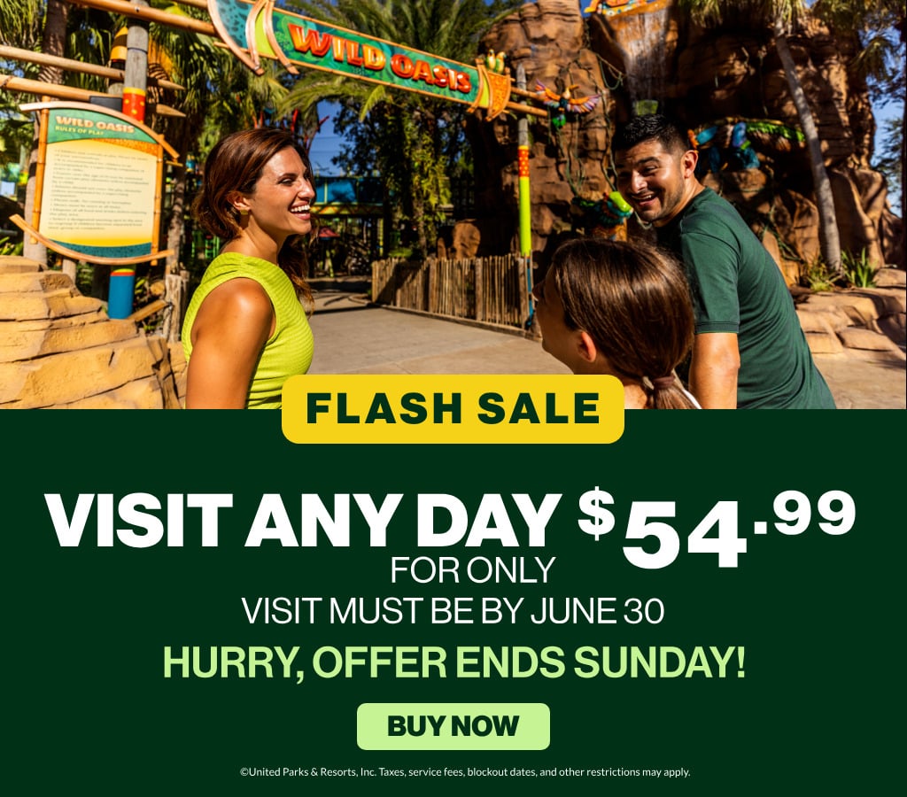 Flash Sale: Visit any day for only $39.99! Visit must be on/by June 30! Hurry, offer ends Sunday!
