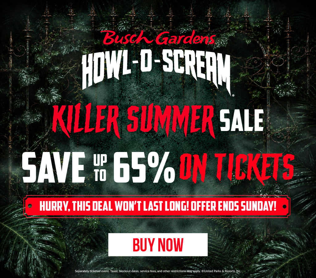 Killer Summer Sale: Save up to 65% on Tickets