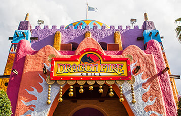 Dine at the Dragon Fire Grill at Busch Gardens Tampa Bay