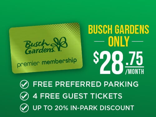 Busch Gardens Williamsburg Premier Membership