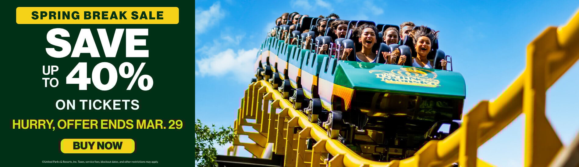 Save up to 40% on Tickets