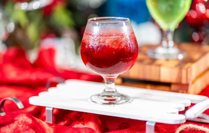 Honey Bourbon Cocktail at Busch Gardens Tampa Bay Christmas Town