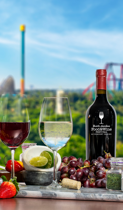 Food and Wine Festival Display at Busch Gardens Tampa Bay