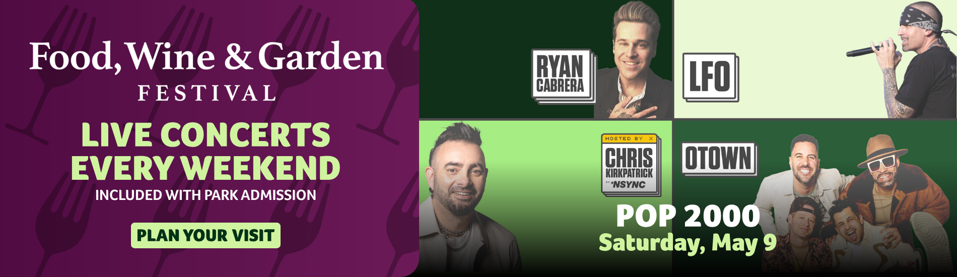 Food, Wine & Garden Live Concert Weekend