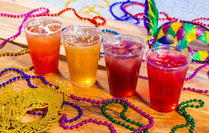 Drinks at Busch Gardens Tampa Bay Mardi Gras