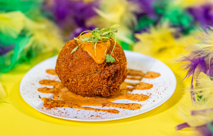 crawfish boudin sausage ball.