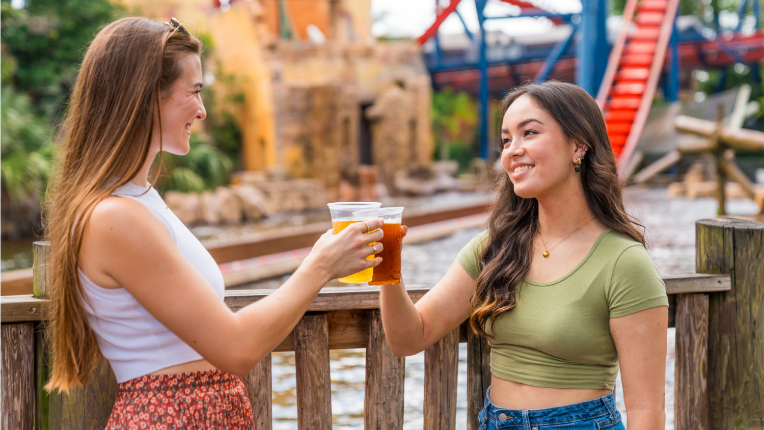 Guests enjoying beers at Busch Gardens Tampa Bay