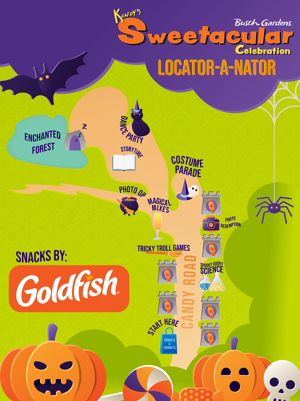 Sweetacular Map at Busch Gardens Tampa Bay