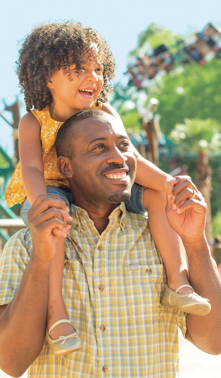 Family at Busch Gardens Tampa Bay