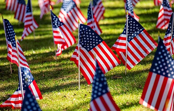 american flags