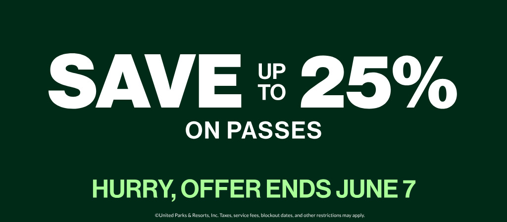Save up to 25% on Passes