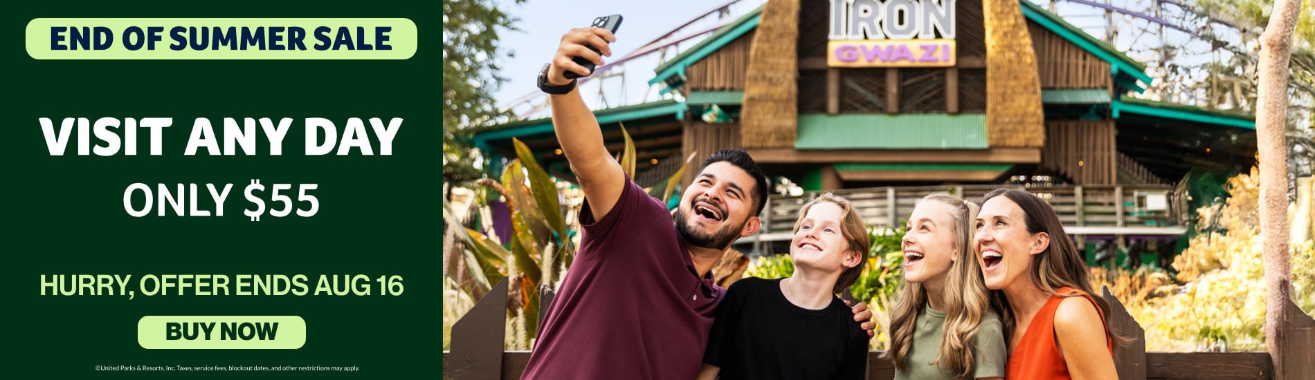 Visit Any Day! Only $55!
