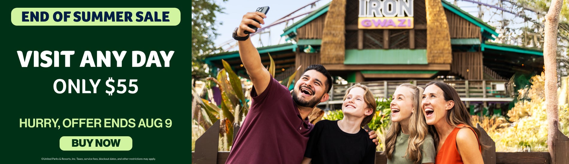 Visit Any Day! Only $55!