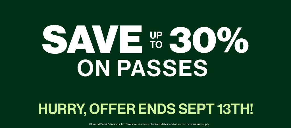 Save up to 30% on Passes