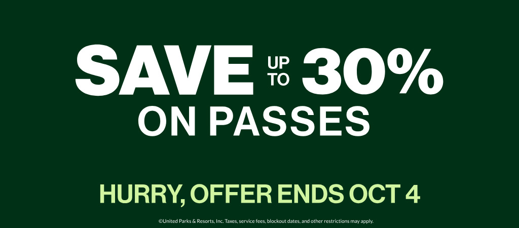 Save up to 30% on Passes