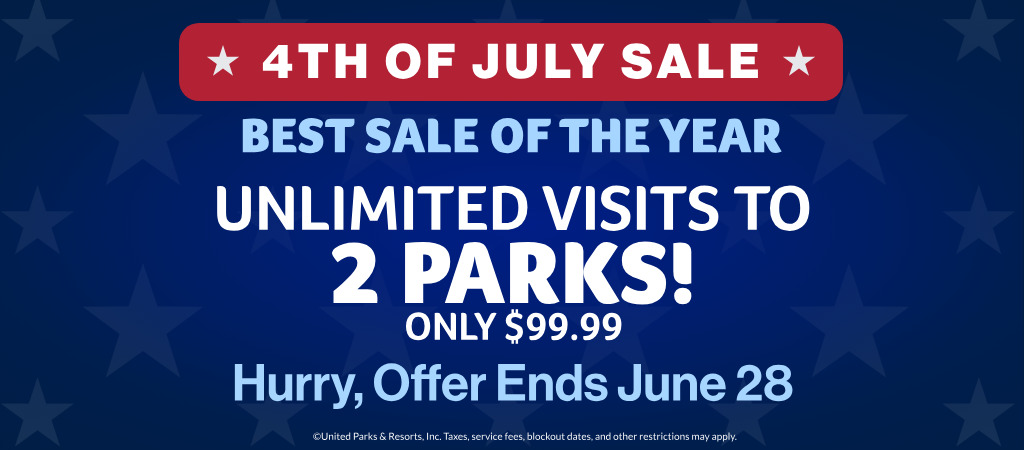 Unlimited Visits to 2 Parks! Only $99.99!