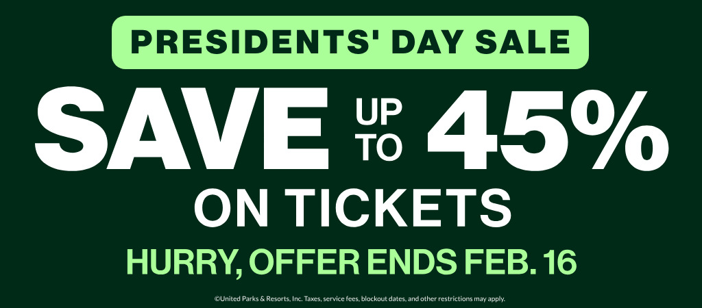 Save up to 45% on Tickets