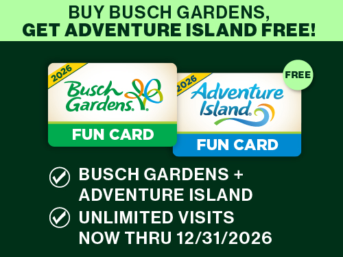 Buy Busch Gardens, Get Adventure Island Free