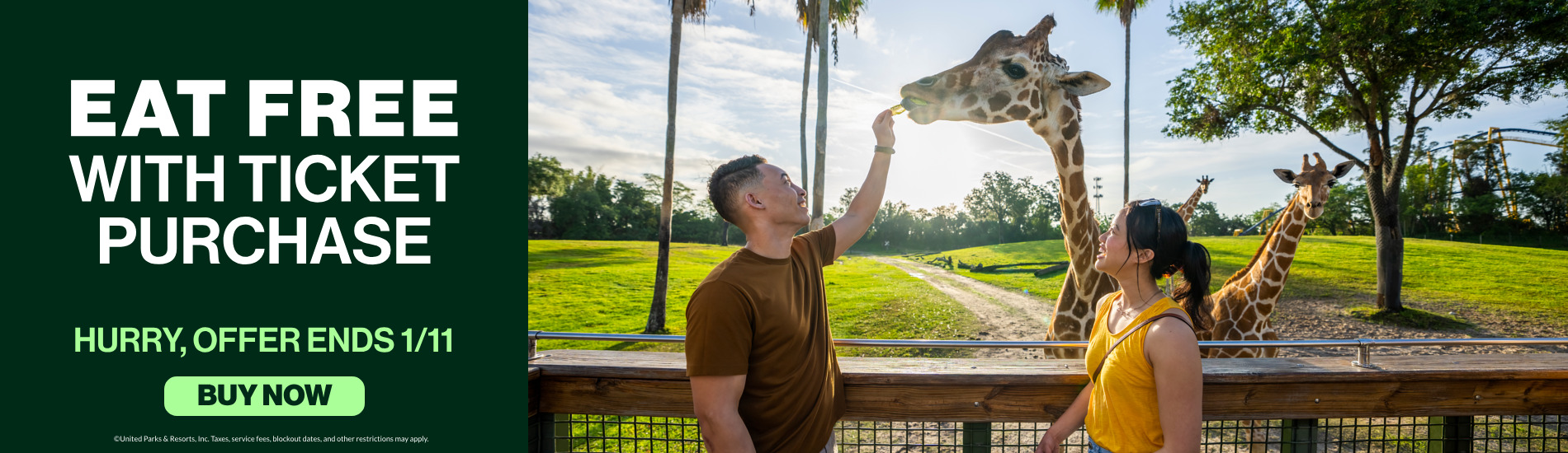 Eat Free with Ticket Purchase