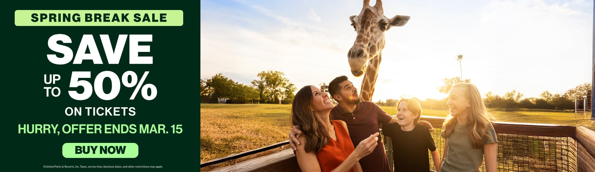 Save up to 50% on Tickets