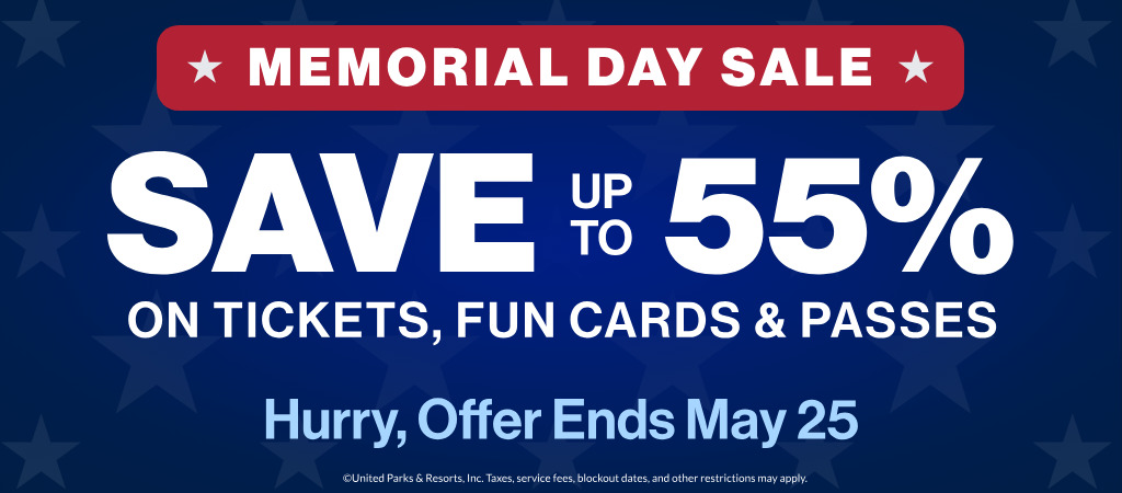 Save up to 55% on Tickets, Fun Cards and Passes