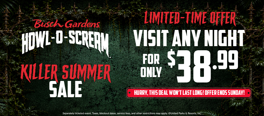 Killer Summer Sale: Limited-Time Offer - Visit any night for only $38.99