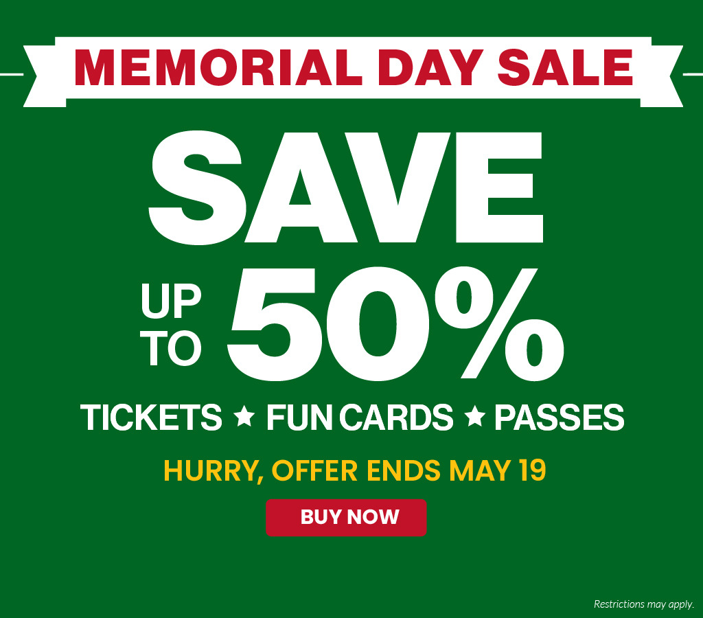 Save up to 50% on tickets, fun cards & passes