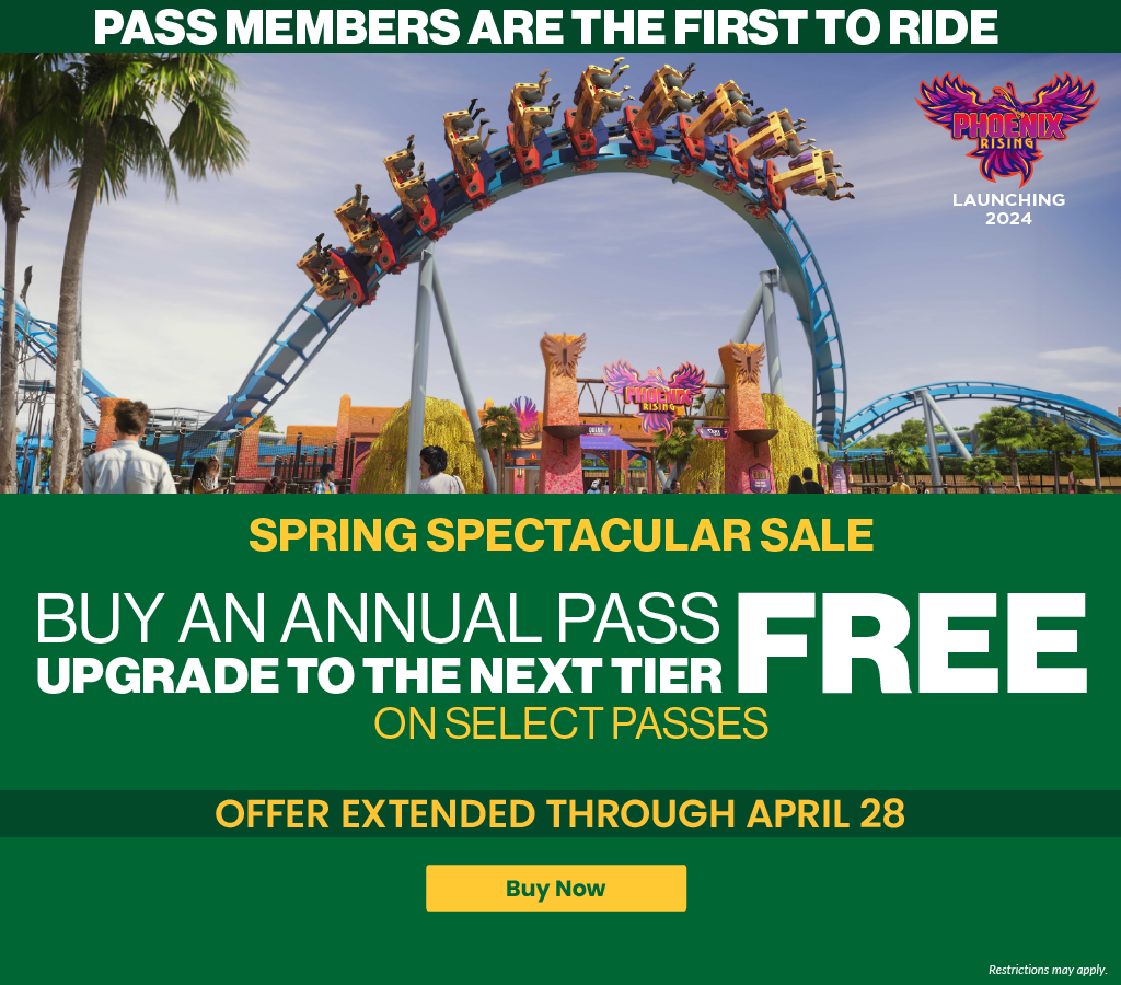 Spring Spectacular Sale Buy an Annual Pass upgrade to the next tier free on select passes