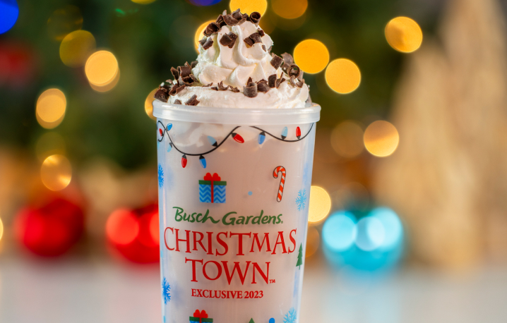 Christmas Cocoa available at Busch Gardens Tampa Bay Christmas Town.