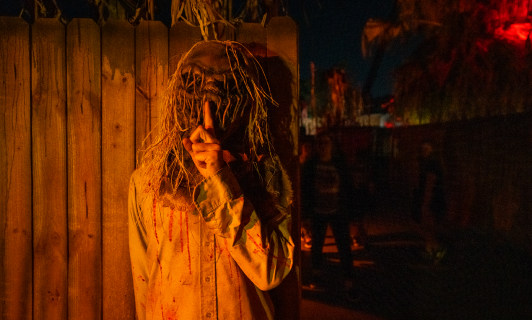 Ravens Mill scare zone at Busch Gardens Tampa Bay Howl-O-Scream.