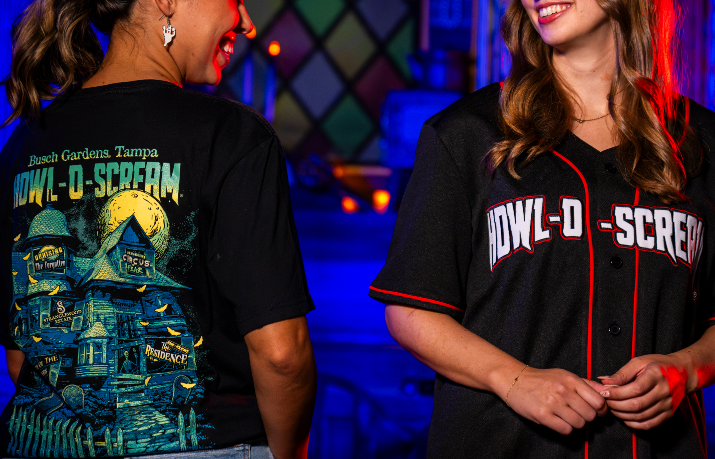 Merchandise on sale during Howl-O-Scream at Busch Gardens Tampa Bay/