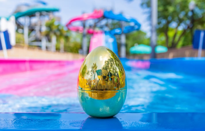 Golden Easter Egg Hunt at Adventure Island Tampa Bay. 