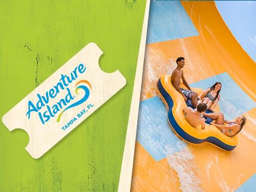 Adventure Island Tampa Bay Single-Park One-Day Admission Ticket