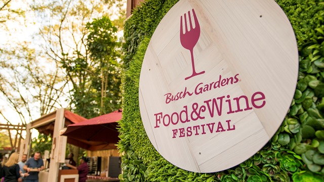 food and wine festival at Busch Gardens