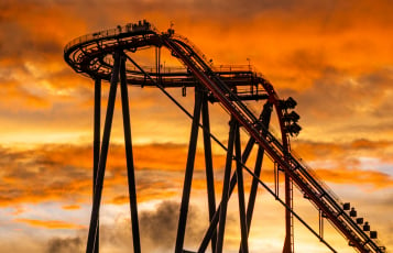 ShieKra in the sunset during Summer Nights at Busch Gardens Tampa Bay.
