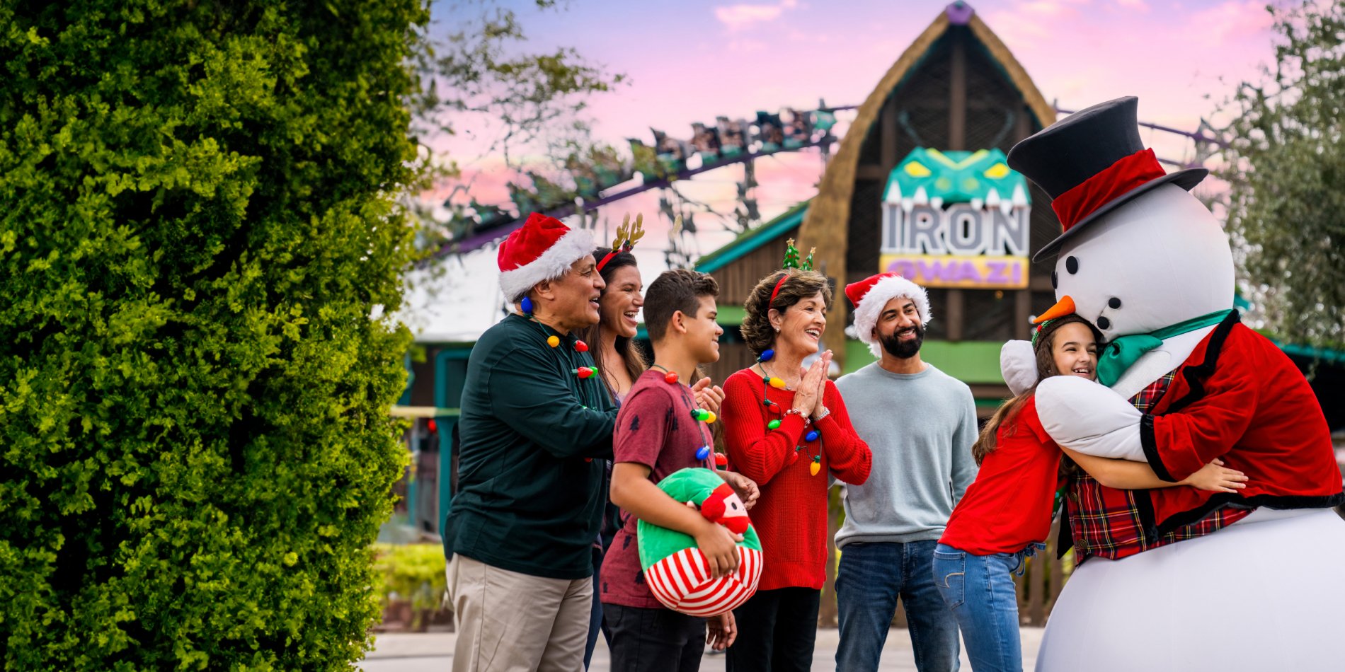 Christmas Town at Busch Gardens Tampa Bay.