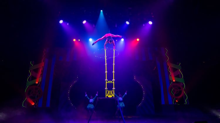 Cirque Electric Show at Busch Gardens Tampa Bay.