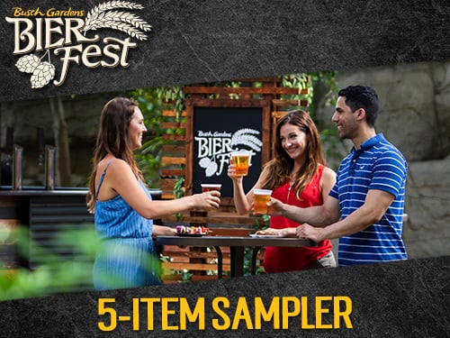 Taste your way through Bier Fest at Busch gardens Tampa Bay with a 5-Item Sampler