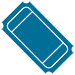 Ticket icon - blue