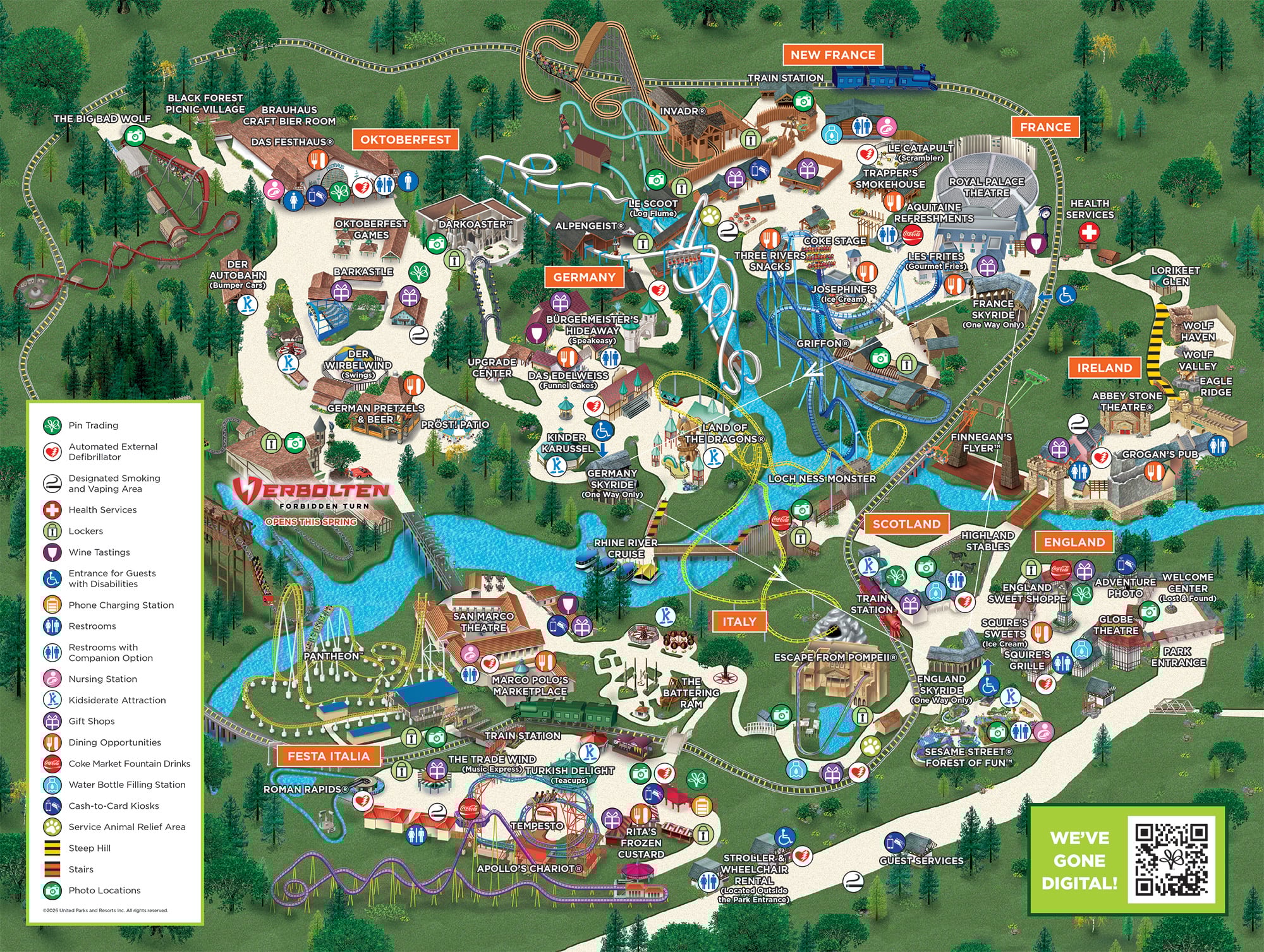Busch Gardens Williamsburg Park Map