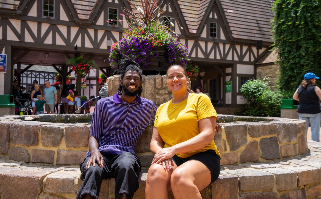 Couple at Busch Gardens Williamsburg