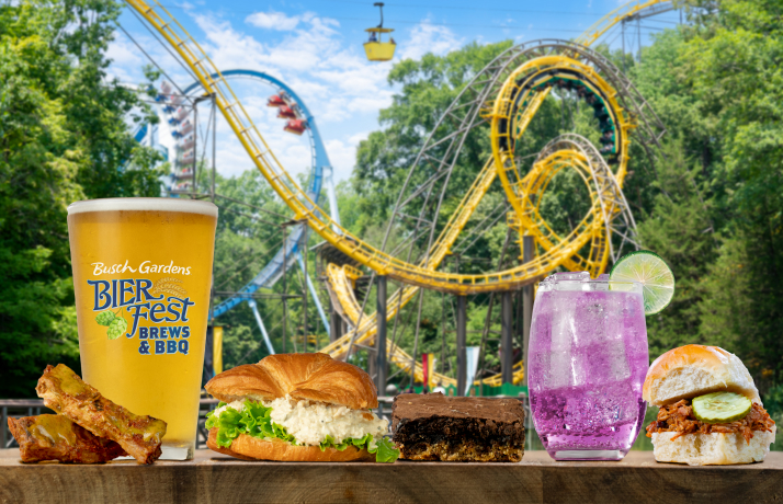 Food offerings at Bier Fest Brews & BBQ