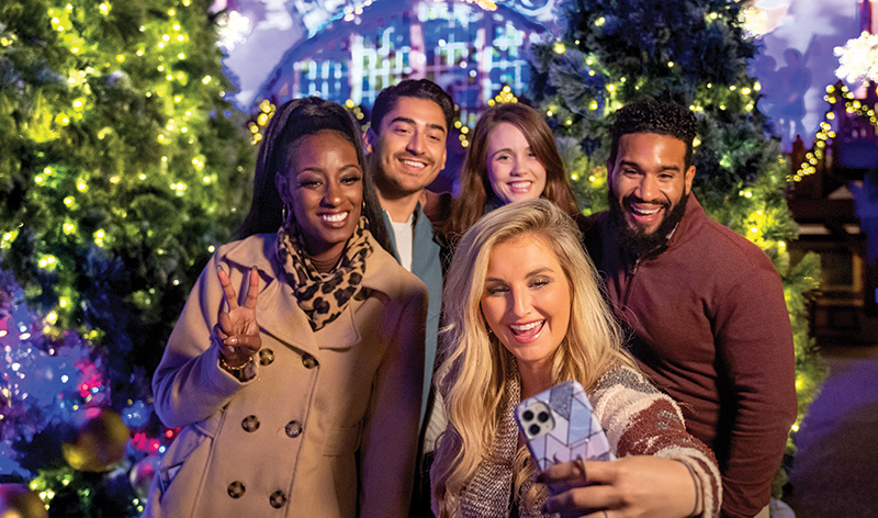 Group at Busch Gardens Williamsburg Christmas Town