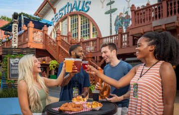 Group of people with beer