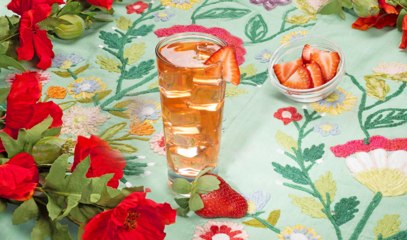 Strawberry Rhubarb Kompot from Poland