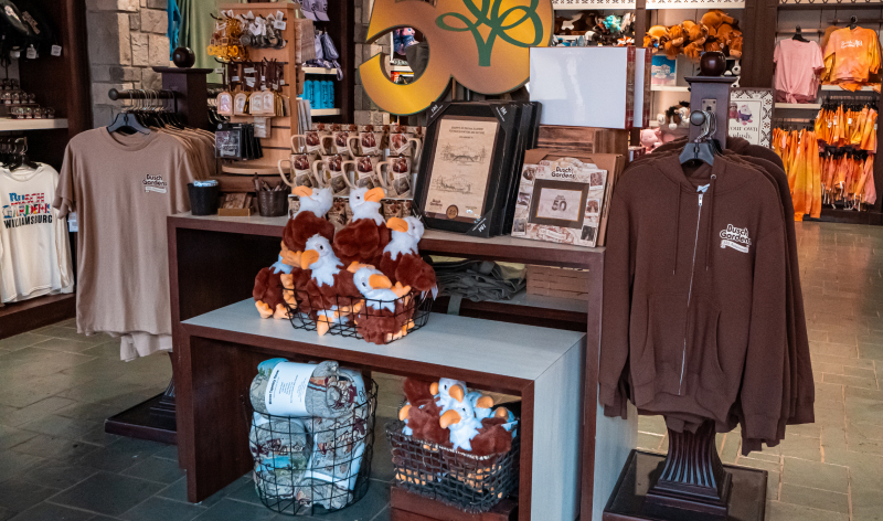 Busch Gardens Williamsburg Merchandise display