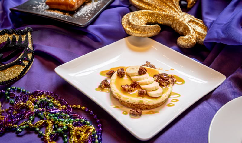 Pancakes bananas fosters at Busch Gardens Williamsburg