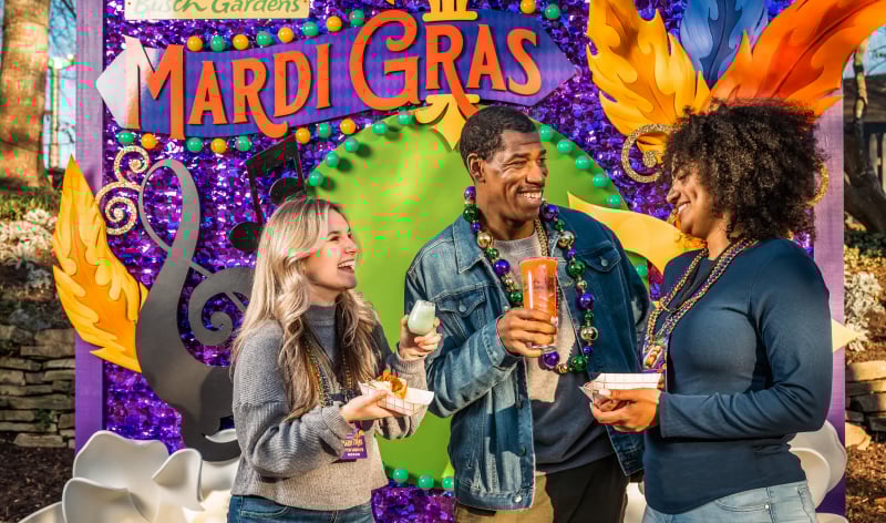 Guests enjoy Mardi Gras at Busch Gardens Williamsburg