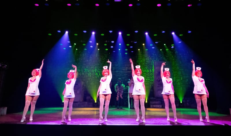 Dancers during the Fiends show at Busch Gardens Williamsburg