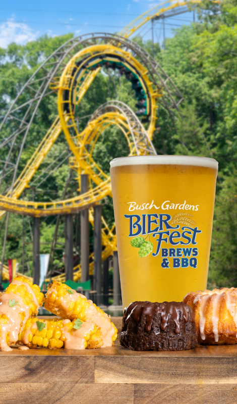 Food offerings at Busch Gardens Williamsburg Bier Fest Brews & BBQ